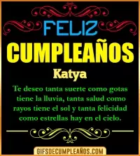 GIF Frases de Cumpleaños Katya